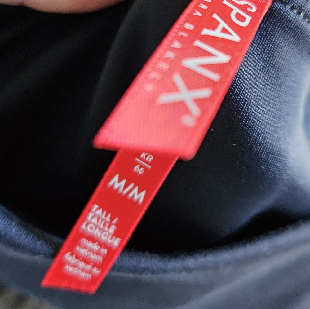 SPANX navy blue knit leggings - Picture 2 of 4